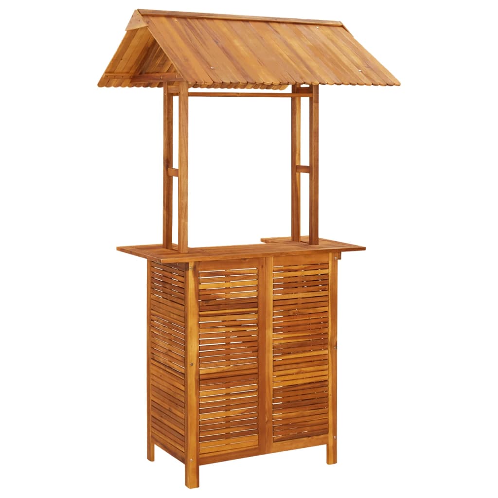 Ensemble de bar de jardin 5 pcs Bois d'acacia solide