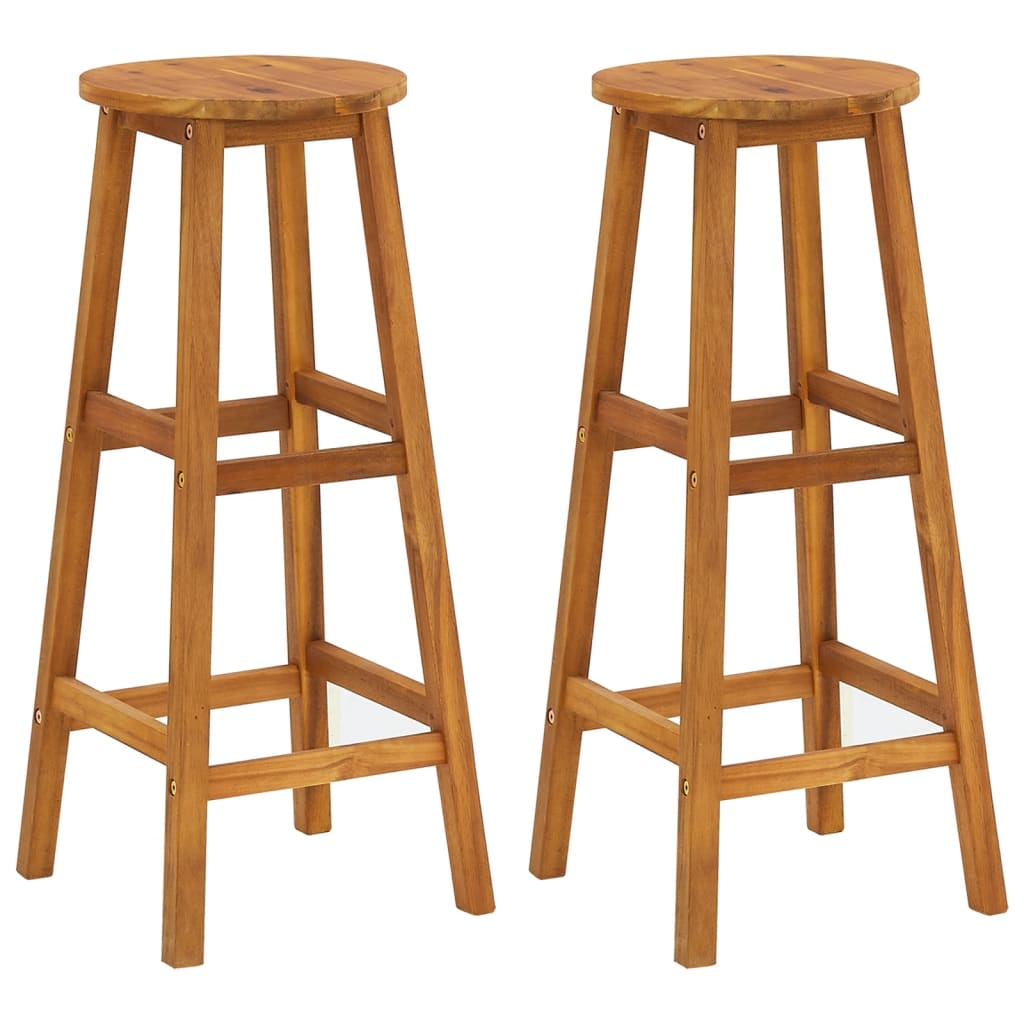 Ensemble de bar de jardin 3 pcs Bois d'acacia solide