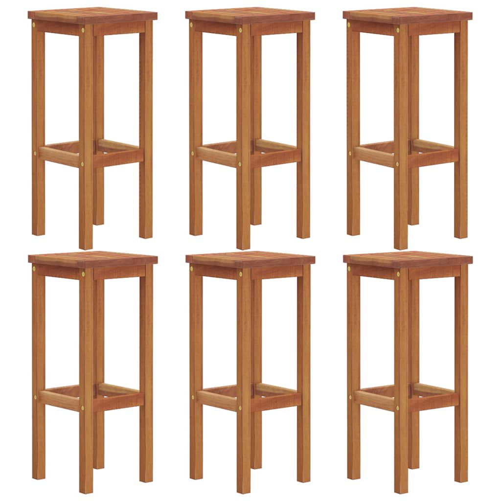 Ensemble de bar de jardin 7 pcs bois d'acacia solide