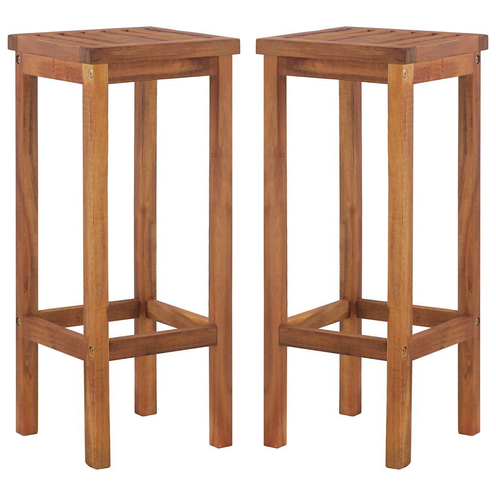 Ensemble de bar de jardin 7 pcs bois d'acacia solide