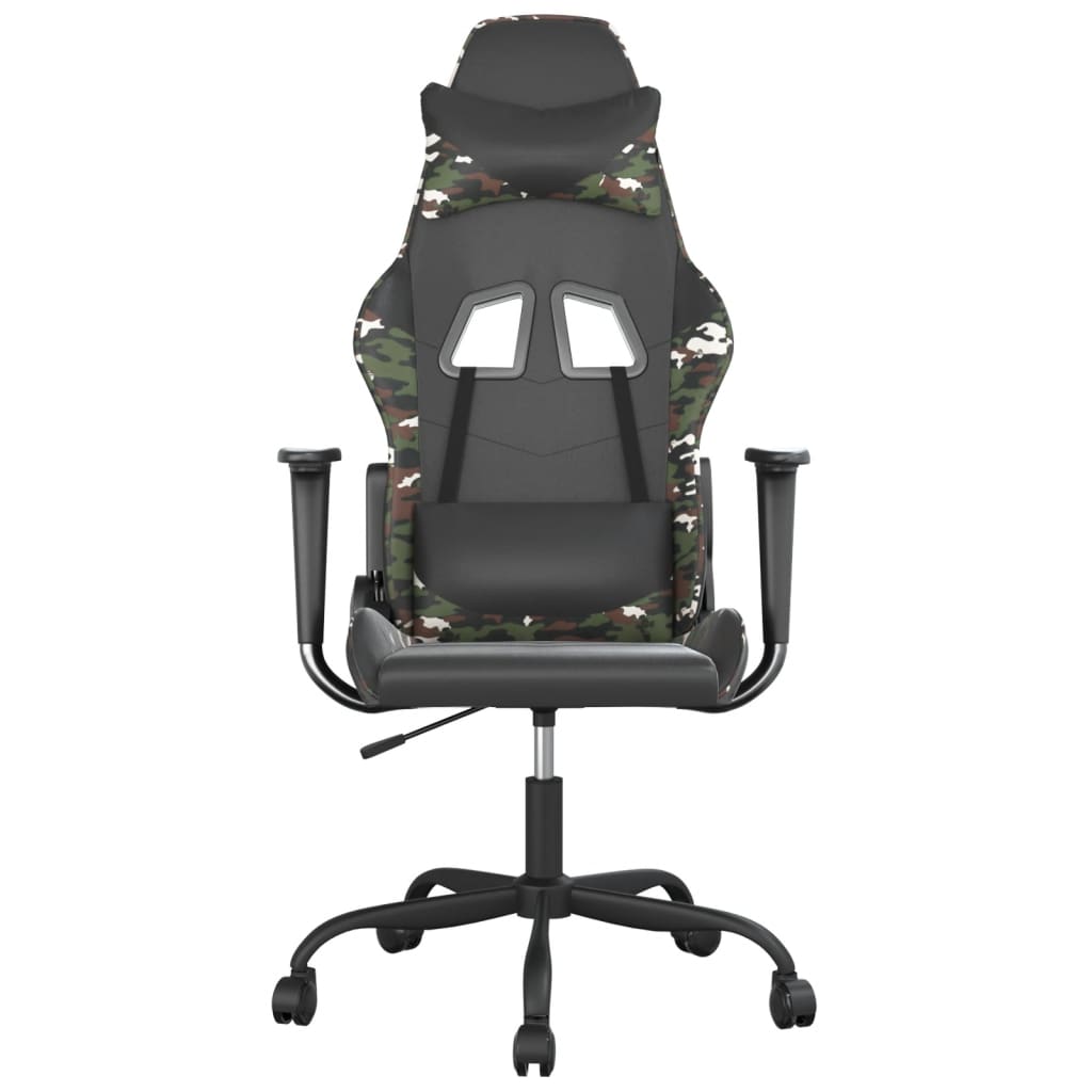 Chaise de jeu de massage Noir et camouflage Similicuir - XIOS