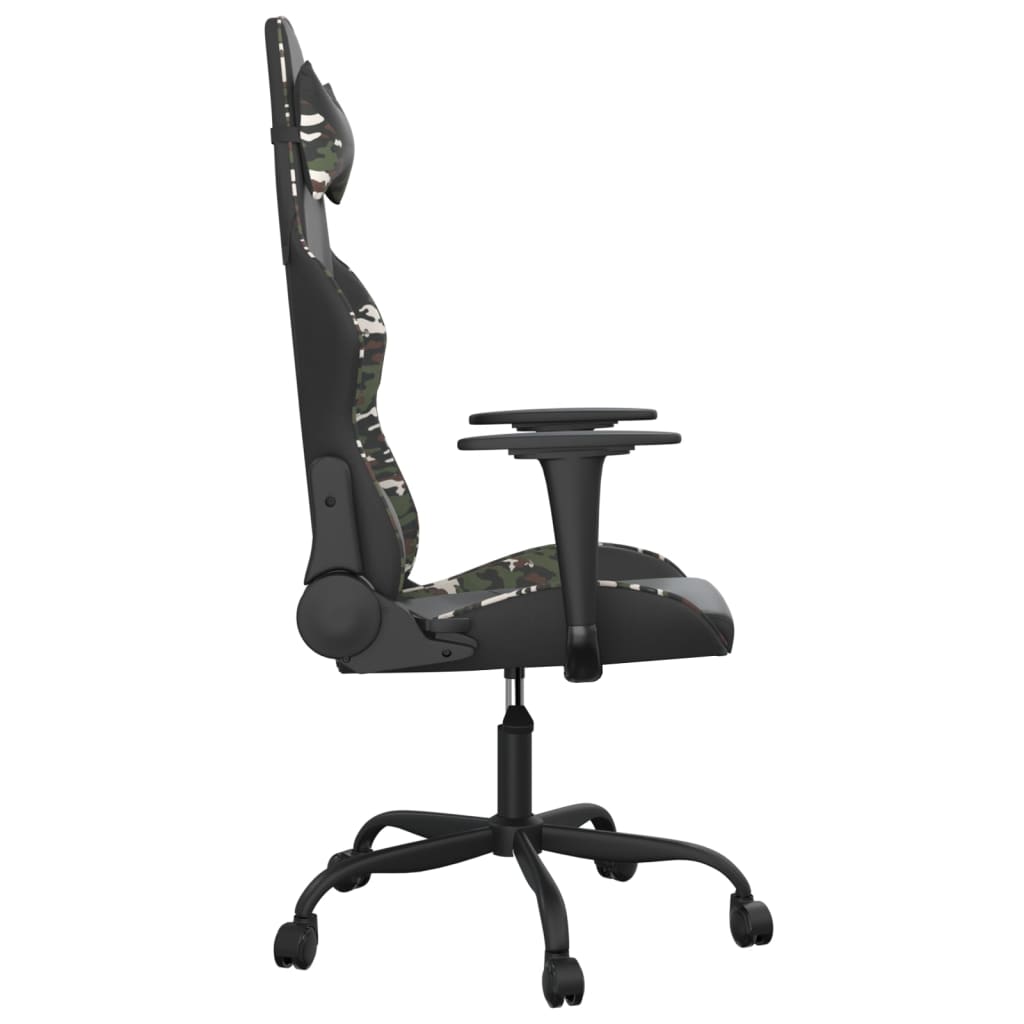 Chaise de jeu de massage Noir et camouflage Similicuir - XIOS