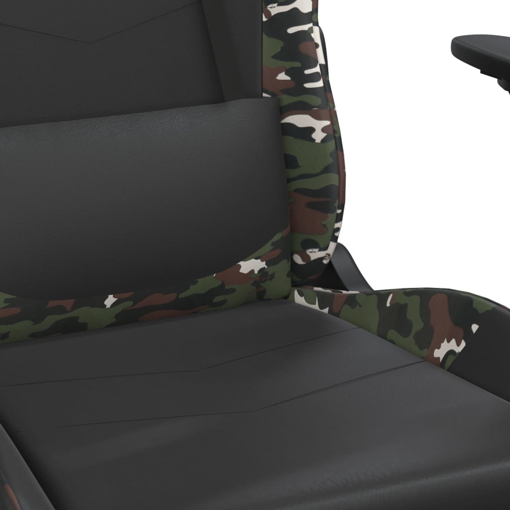 Chaise de jeu de massage Noir et camouflage Similicuir - XIOS