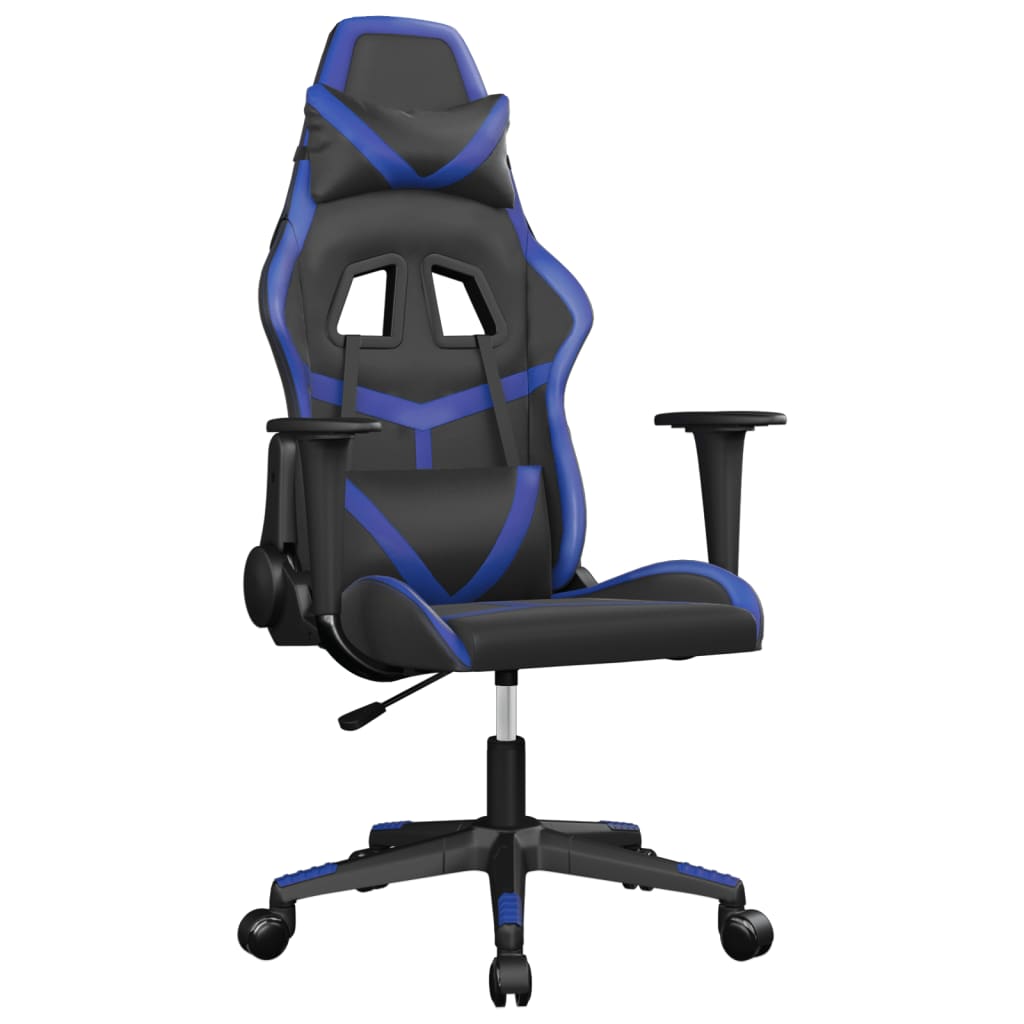 Chaise de jeu de massage Noir et bleu Similicuir - XIOS