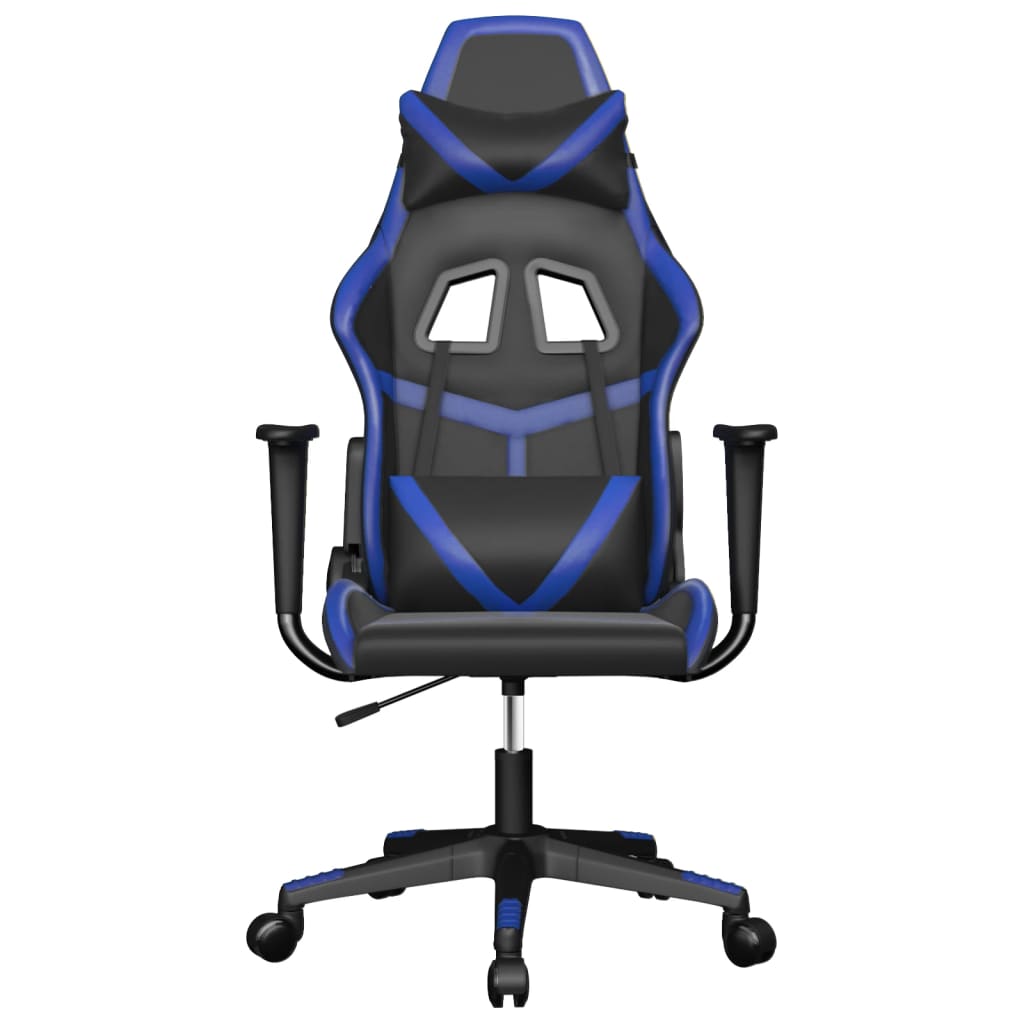 Chaise de jeu de massage Noir et bleu Similicuir - XIOS
