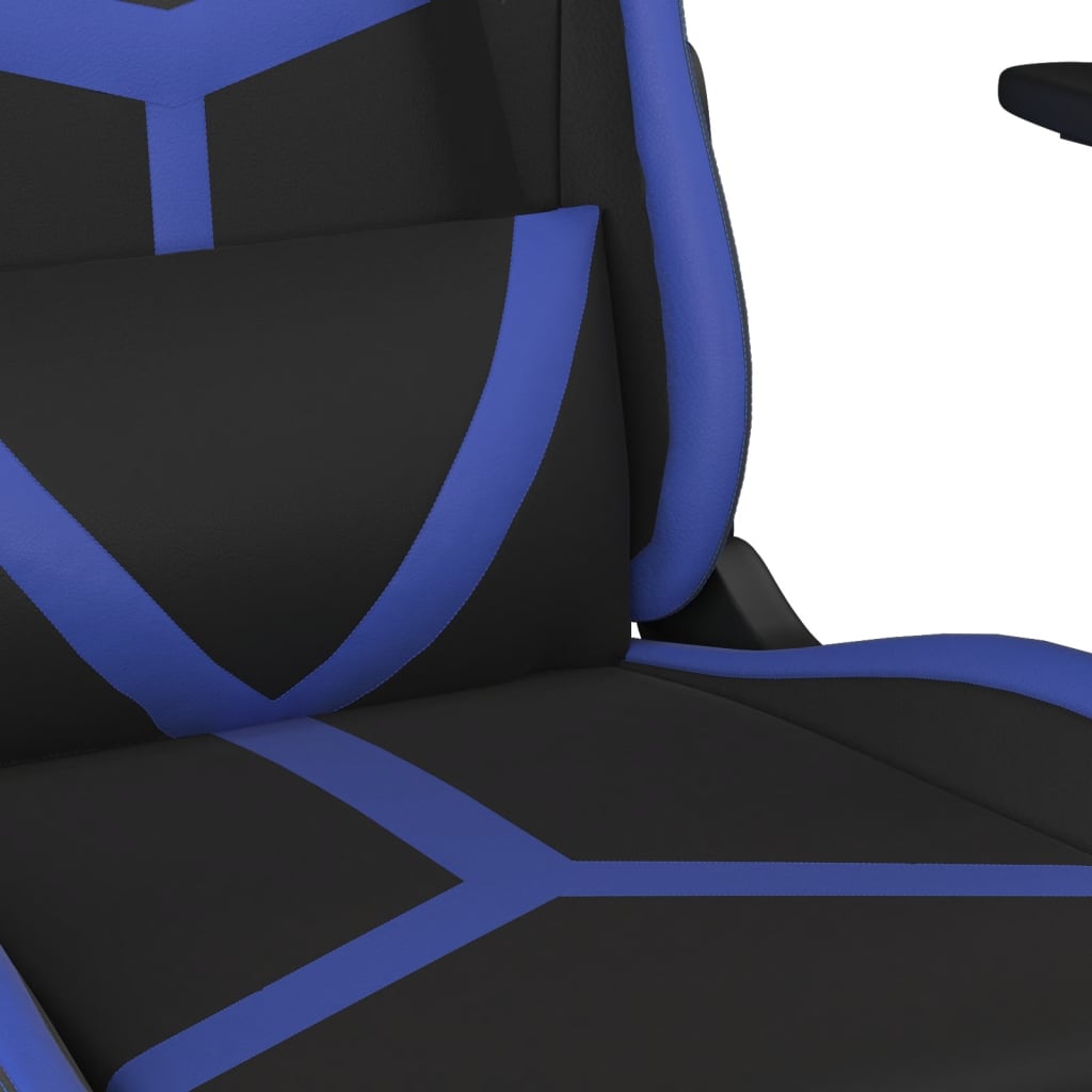 Chaise de jeu de massage Noir et bleu Similicuir - XIOS