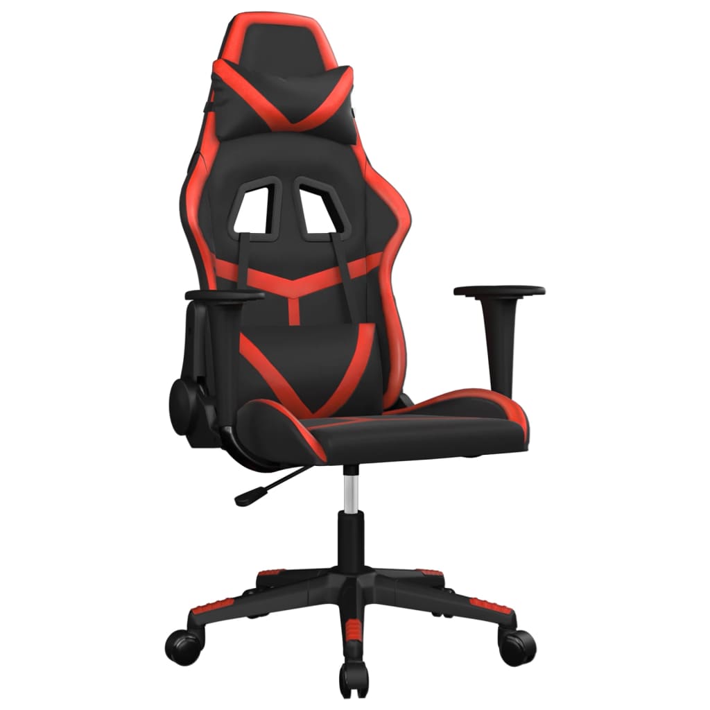 Chaise de jeu de massage Noir et rouge Similicuir - XIOS