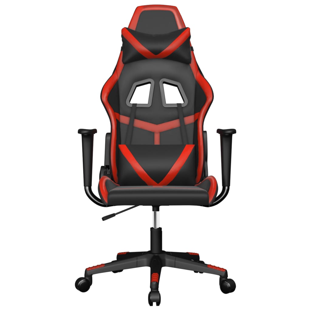 Chaise de jeu de massage Noir et rouge Similicuir - XIOS