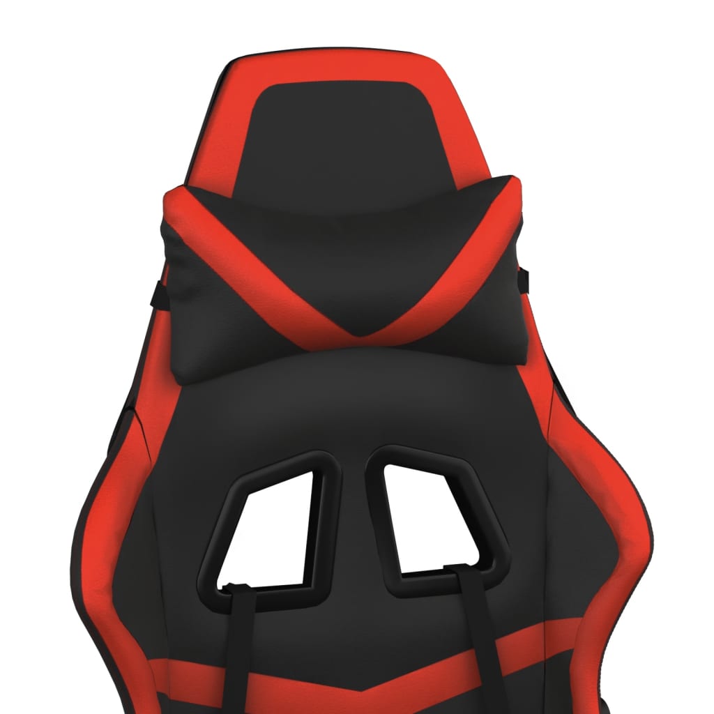 Chaise de jeu de massage Noir et rouge Similicuir - XIOS
