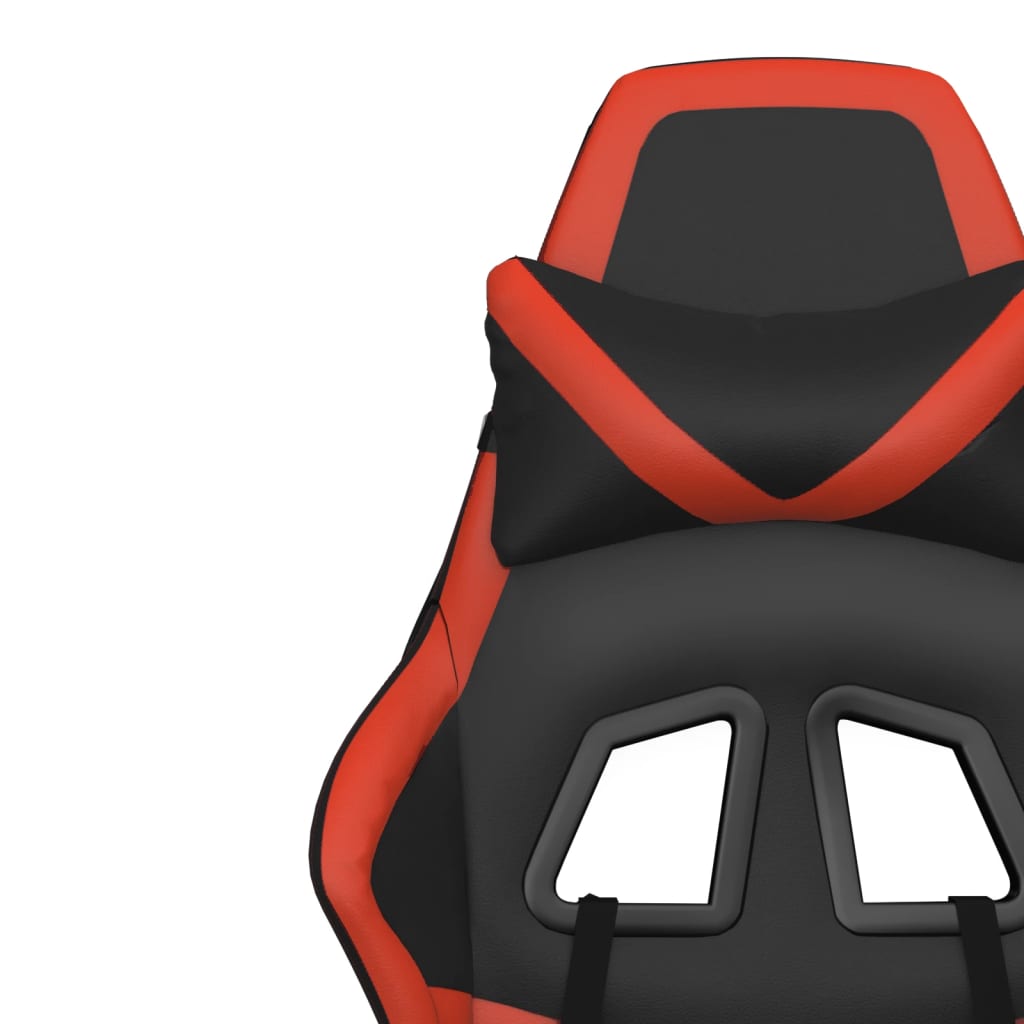 Chaise de jeu de massage Noir et rouge Similicuir - XIOS