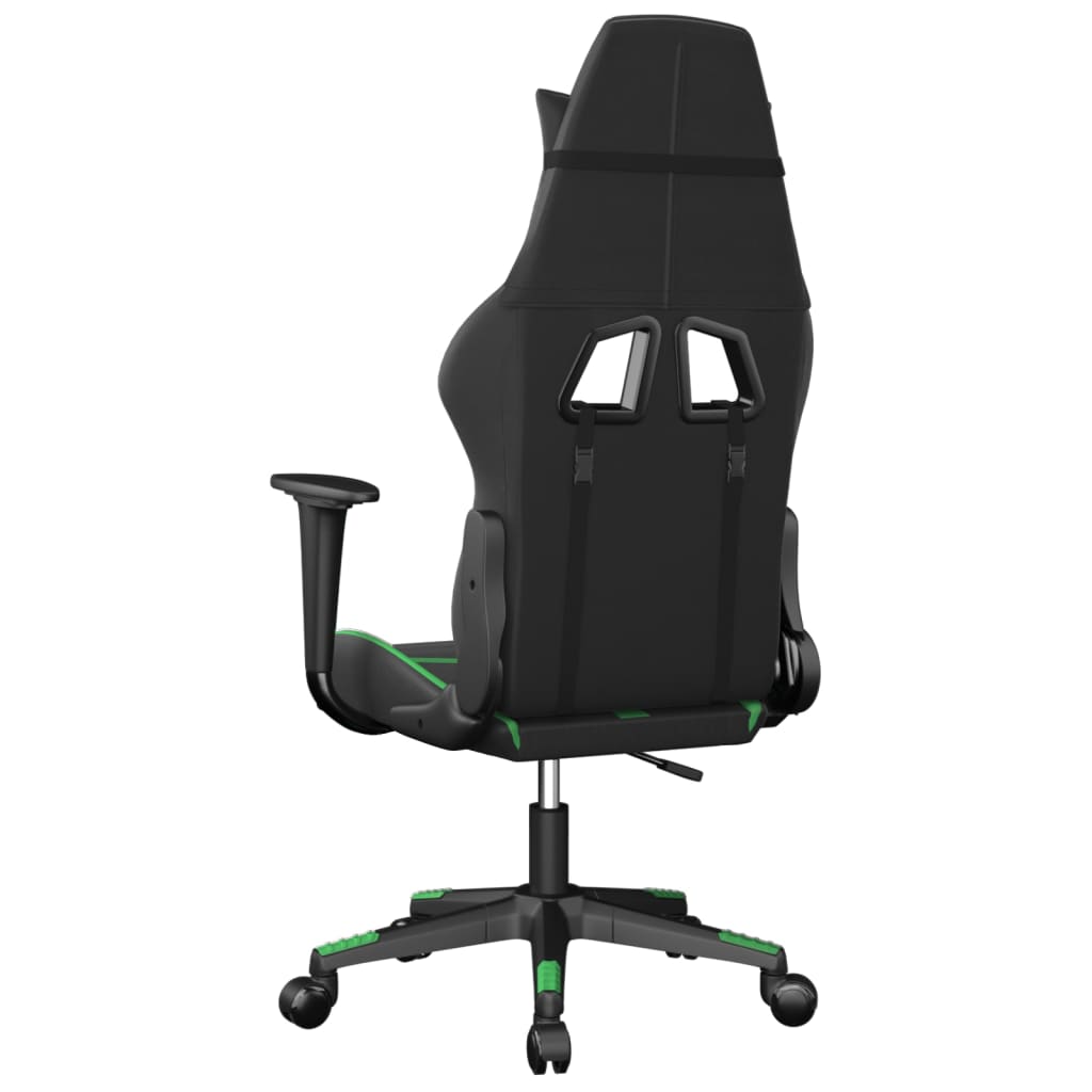 Chaise de jeu de massage Noir et vert Similicuir - XIOS