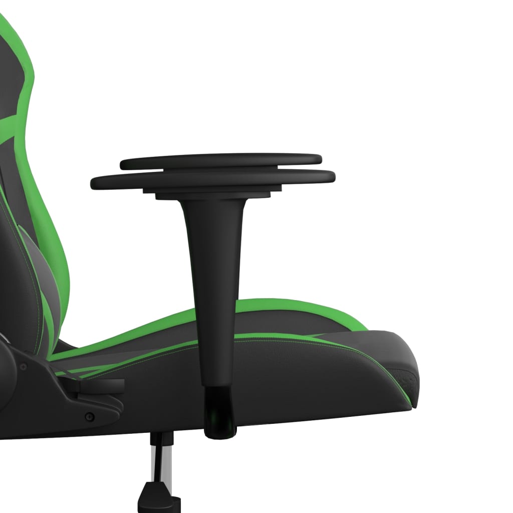 Chaise de jeu de massage Noir et vert Similicuir - XIOS