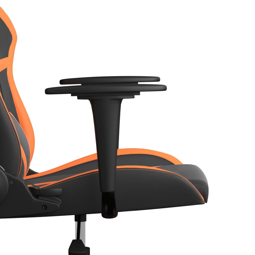 Chaise de jeu de massage Noir et orange Similicuir - XIOS