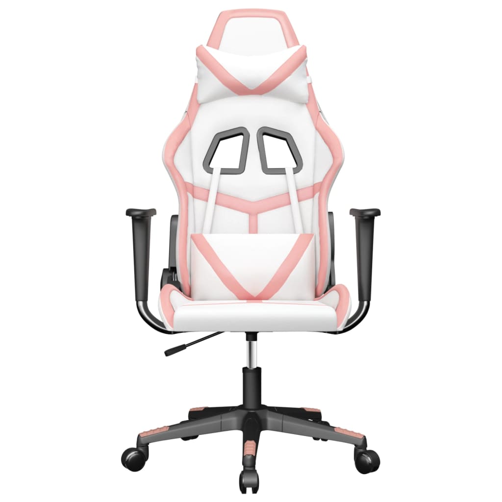 Chaise de jeu de massage Blanc et rose Similicuir - XIOS