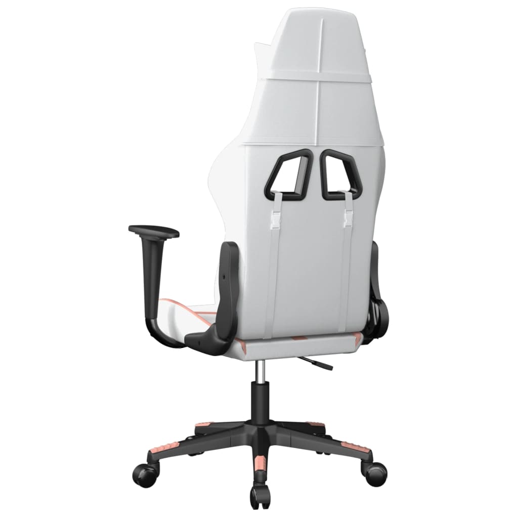 Chaise de jeu de massage Blanc et rose Similicuir - XIOS
