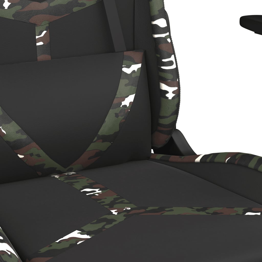 Chaise de jeu de massage Noir et camouflage Similicuir - XIOS