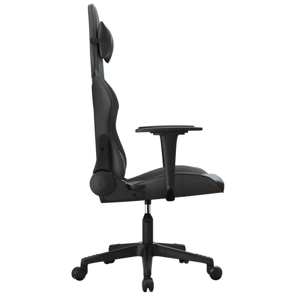 Chaise de jeu de massage noir similicuir - XIOS