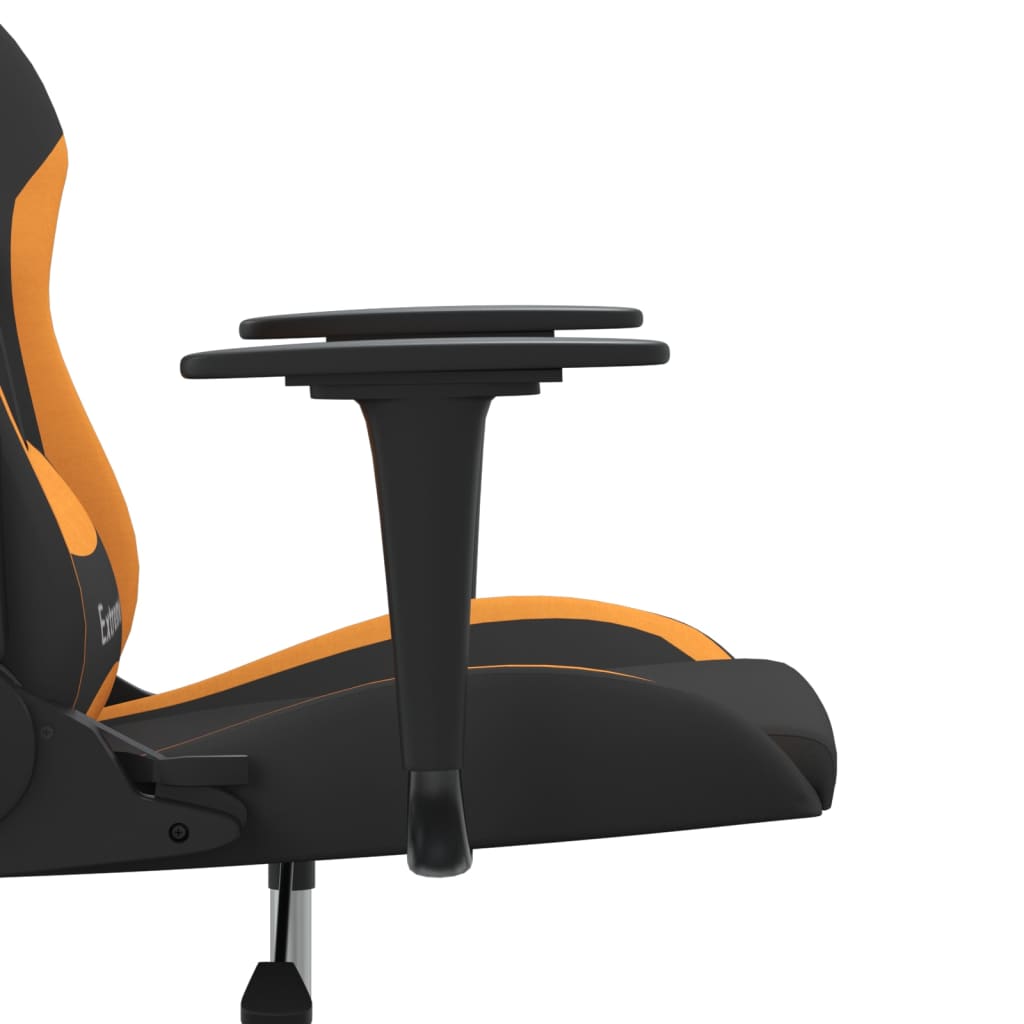 Chaise de jeu de massage Noir et orange Tissu - XIOS