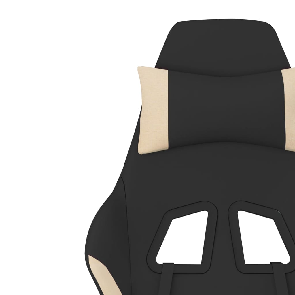 Chaise de jeu de massage Noir et crème Tissu - XIOS