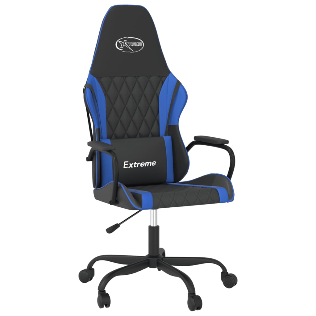 Chaise de jeu de massage Noir et bleu Similicuir - XIOS