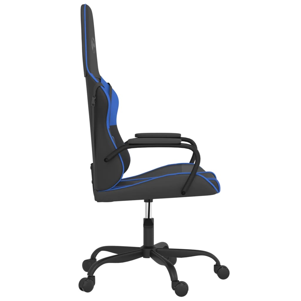 Chaise de jeu de massage Noir et bleu Similicuir - XIOS