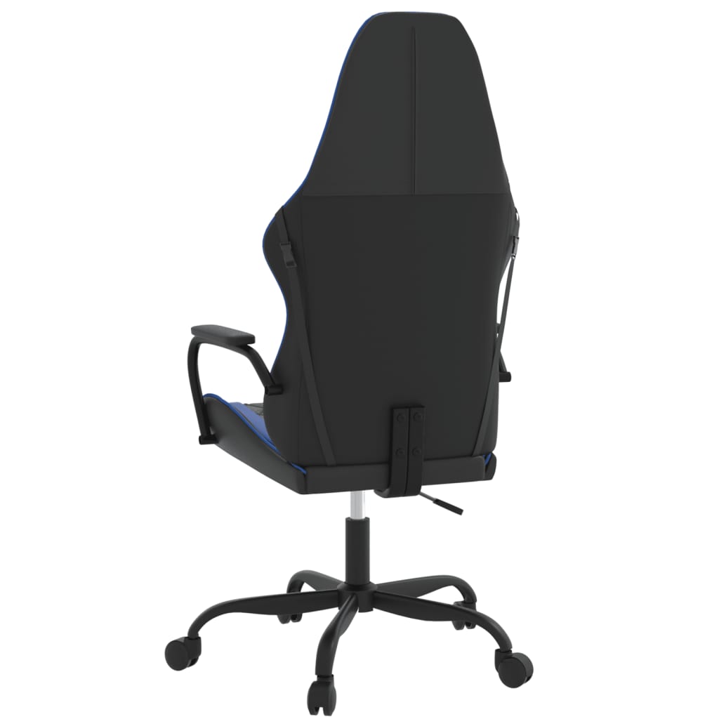 Chaise de jeu de massage Noir et bleu Similicuir - XIOS