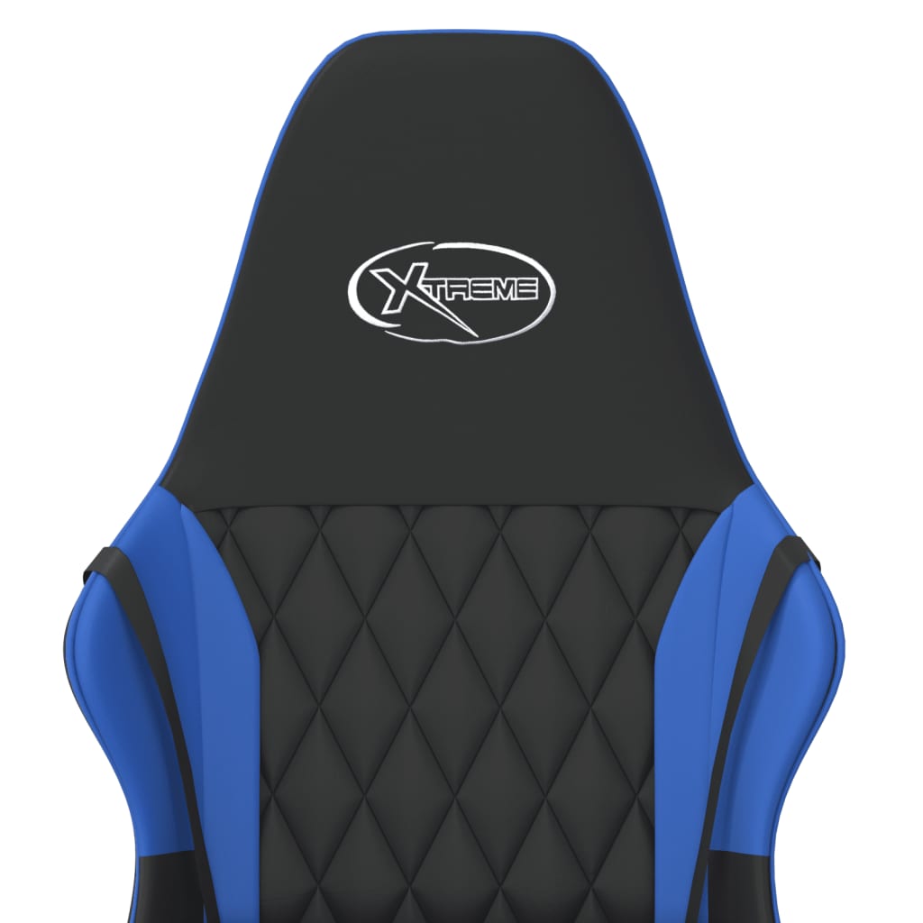 Chaise de jeu de massage Noir et bleu Similicuir - XIOS