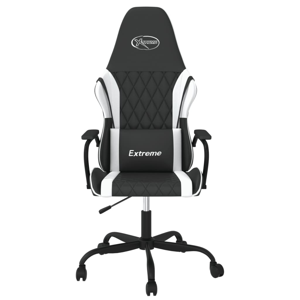 Chaise de jeu de massage Noir et blanc Similicuir - XIOS
