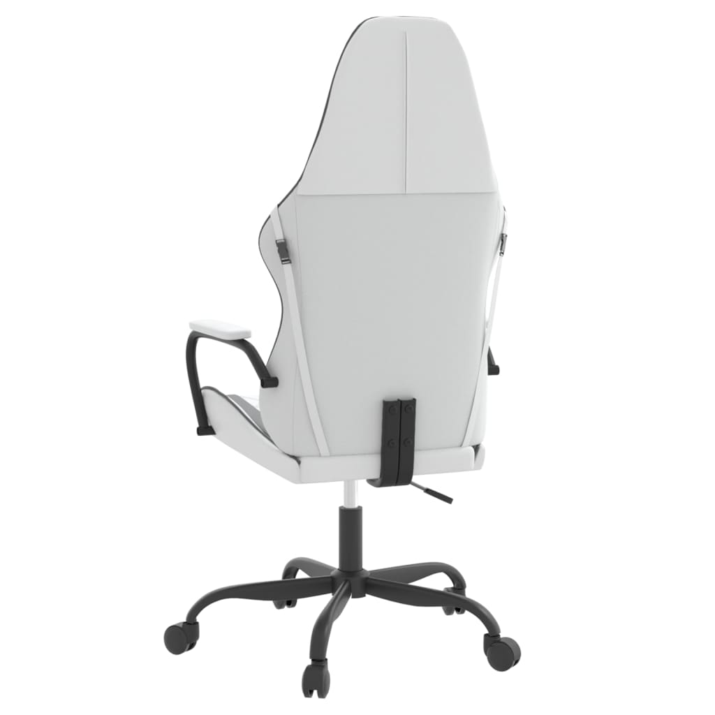Chaise de jeu de massage Blanc et noir Similicuir - XIOS