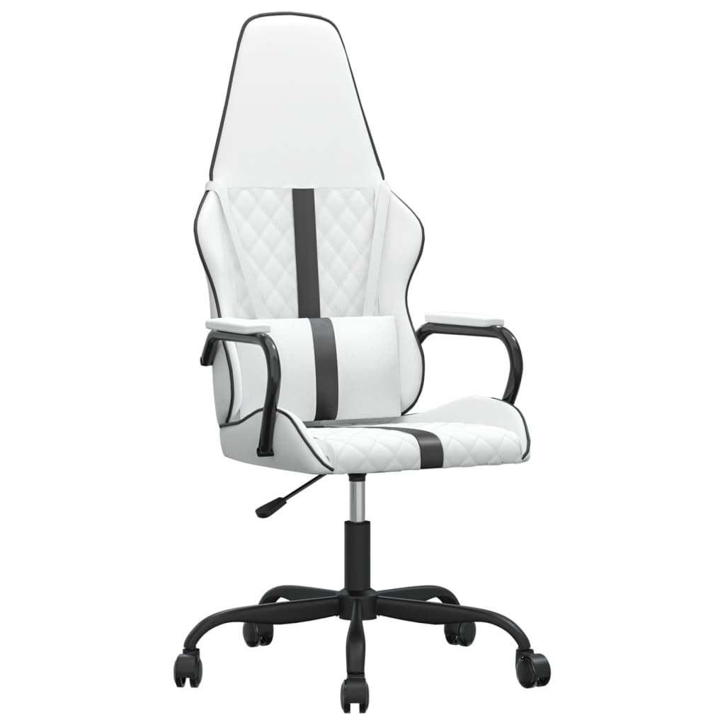 Chaise de jeu de massage Noir et blanc Similicuir - XIOS