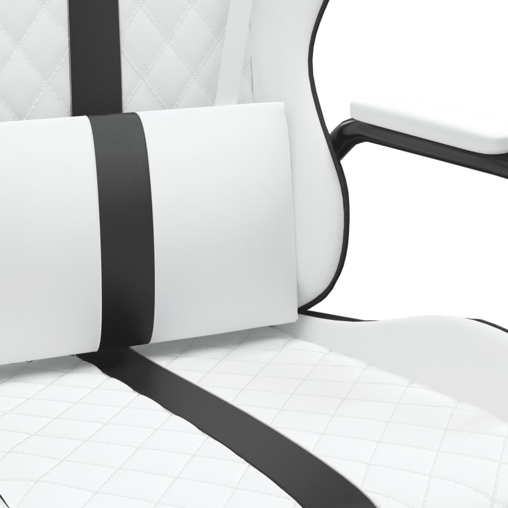 Chaise de jeu de massage Noir et blanc Similicuir - XIOS