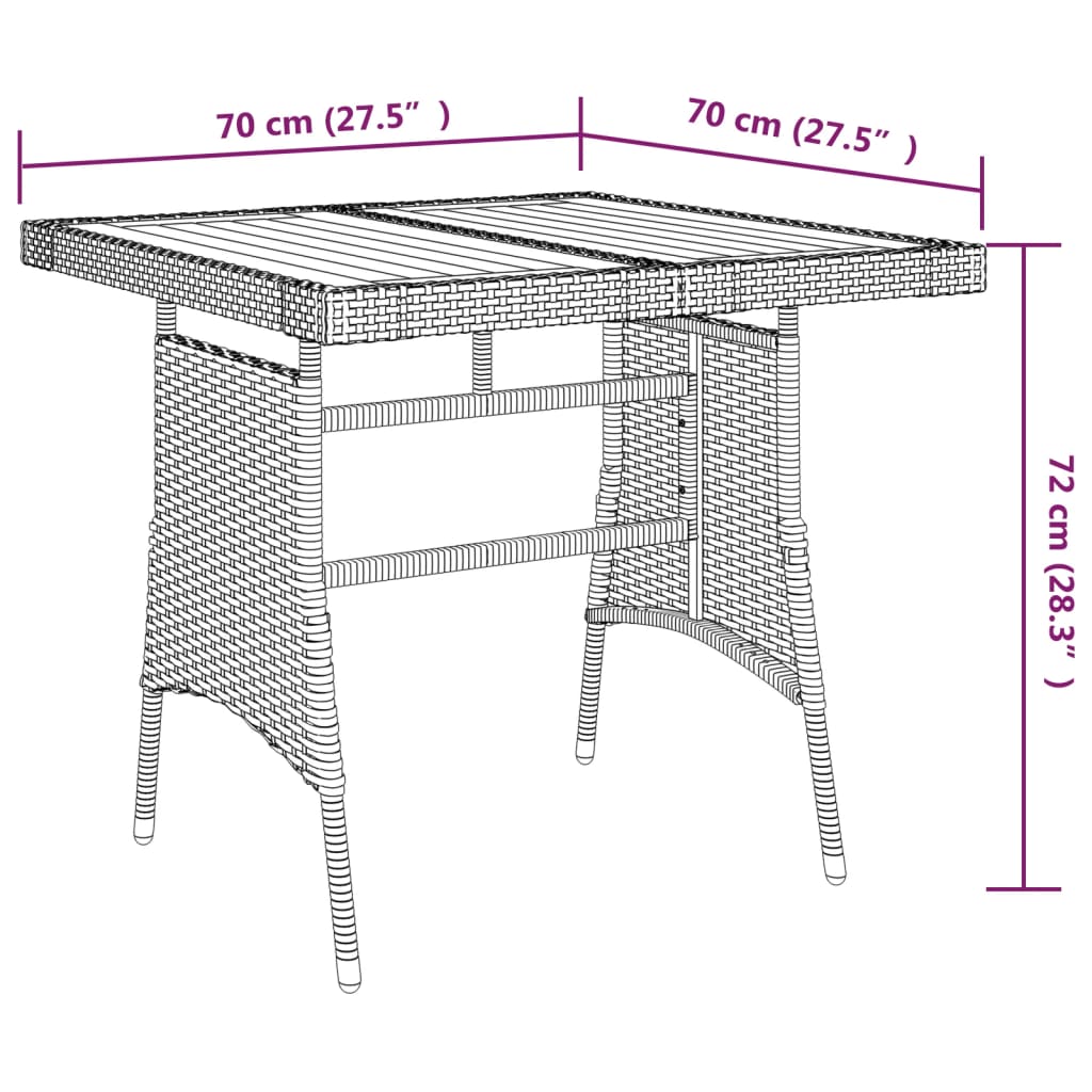 Mobilier à dîner d'extérieur 5 pcs Résine tressée Noir