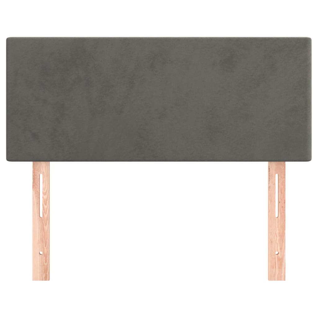 Tête de lit Gris foncé 90x5x78/88 cm Velours - XIOS