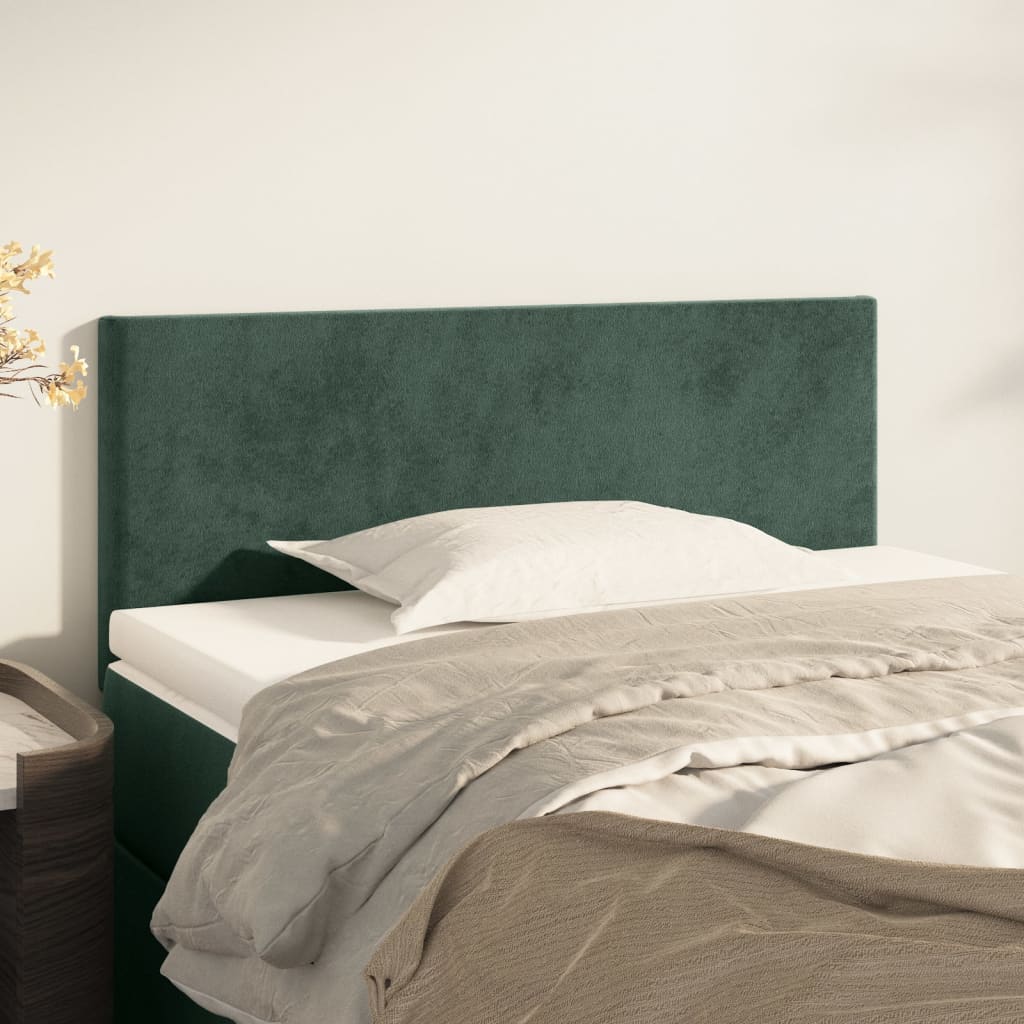 Tête de lit Vert foncé 90x5x78/88 cm Velours - XIOS