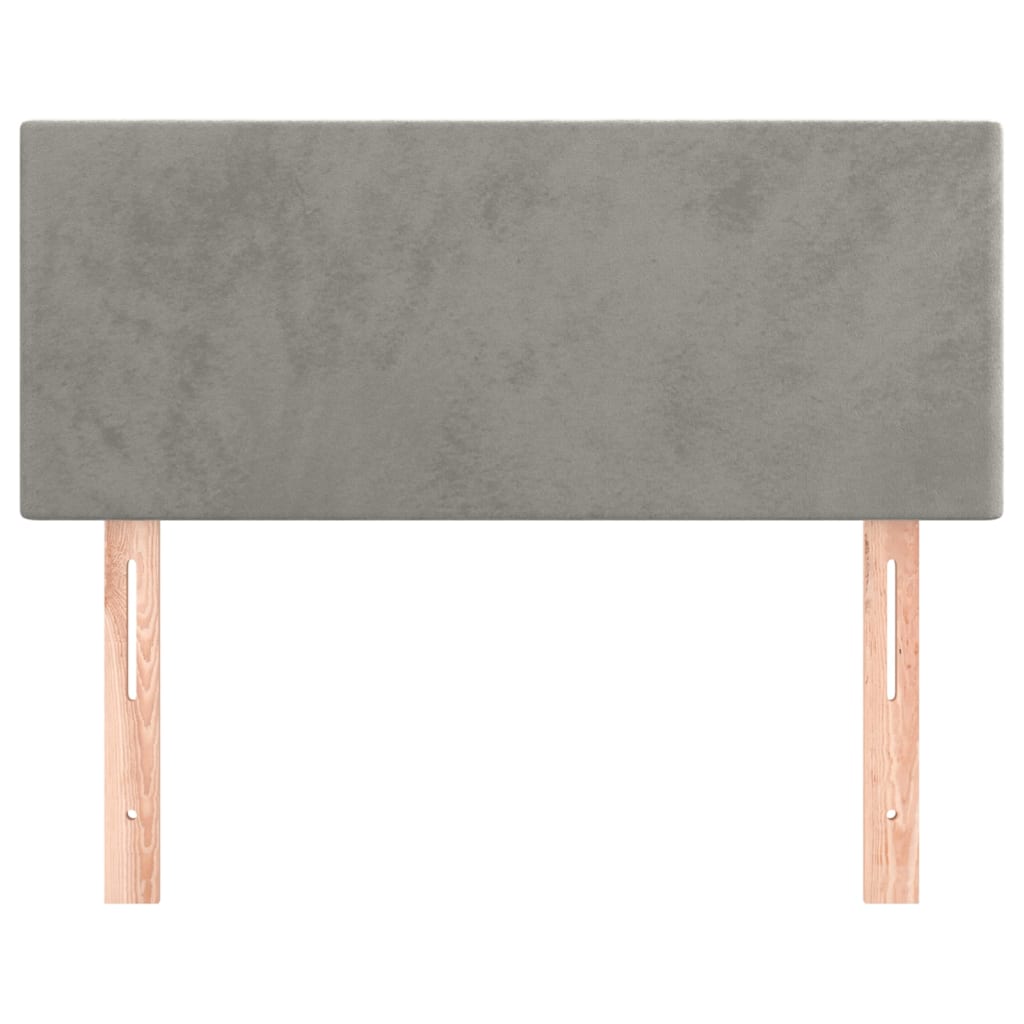 Tête de lit Gris clair 100x5x78/88 cm Velours - XIOS