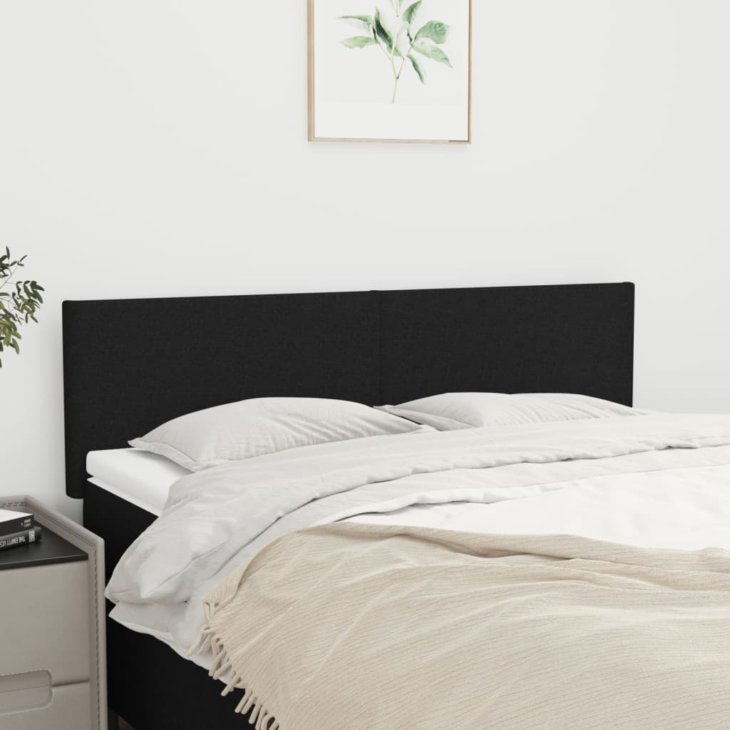 Têtes de lit Noir 144 x 5 x 78/88 cm Tissu - XIOS