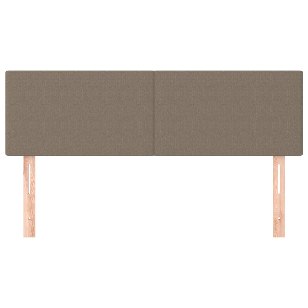 Têtes de lit Taupe 144x5x78/88 cm Tissu - XIOS