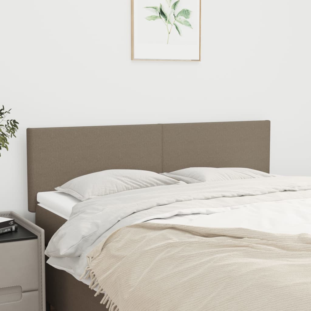 Têtes de lit Taupe 144x5x78/88 cm Tissu - XIOS