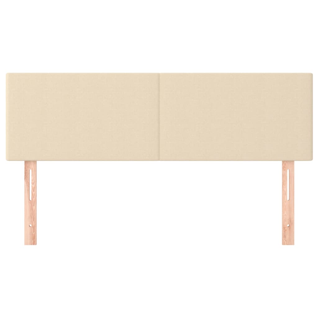 Têtes de lit Crème 144x5x78/88 cm Tissu - XIOS