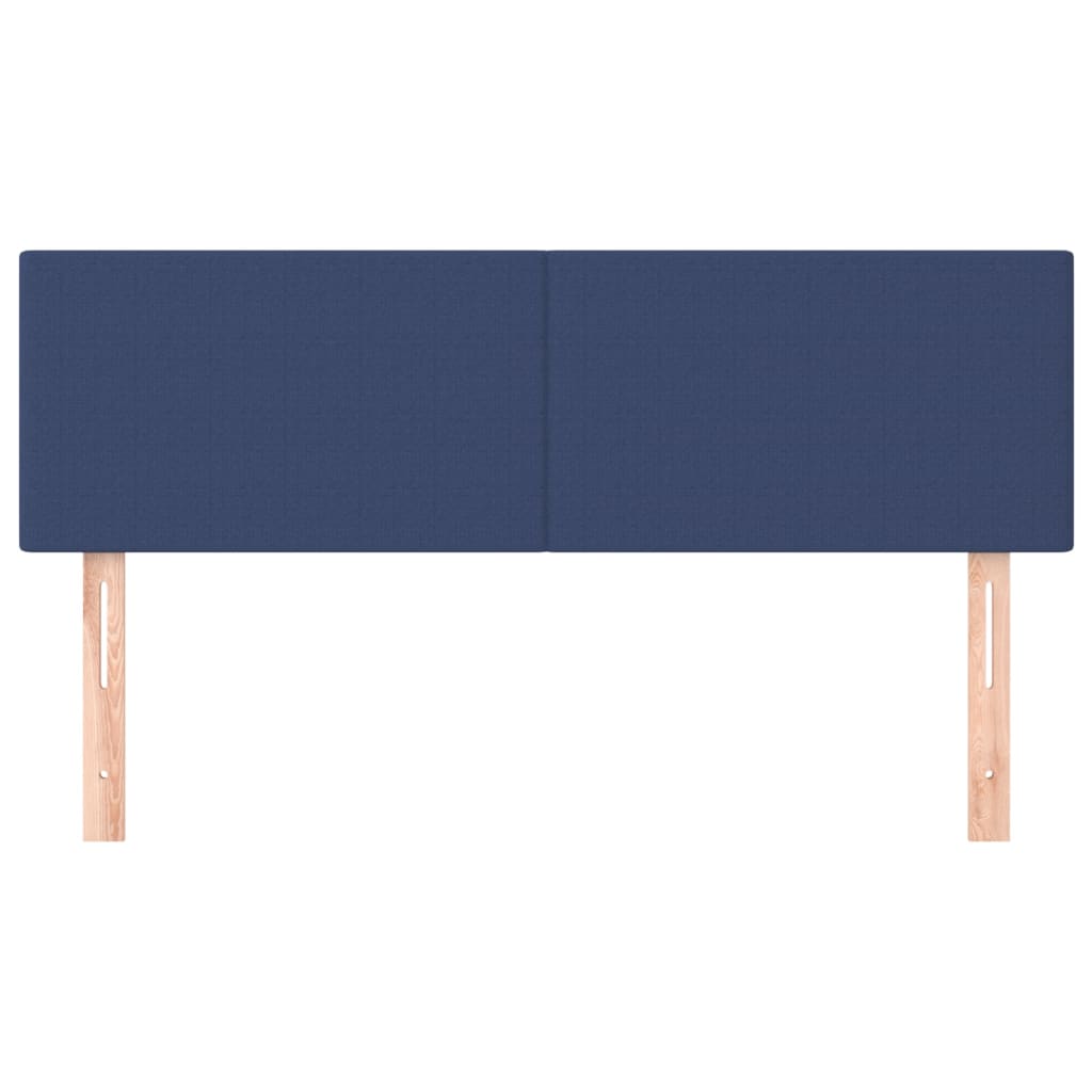 Têtes de lit Bleu 144x5x78/88 cm Tissu - XIOS