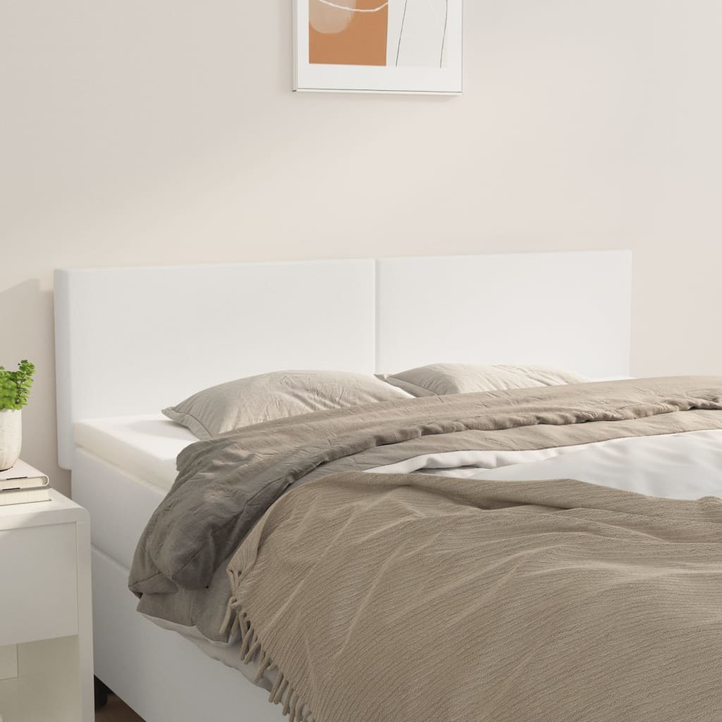 Têtes de lit Blanc 144 x 5 x 78/88 cm Similicuir - XIOS