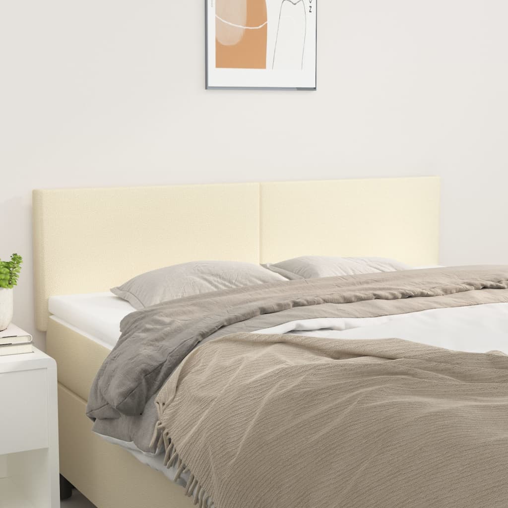 Têtes de lit 2 pcs Crème 72x5x78/88 cm Similicuir - XIOS