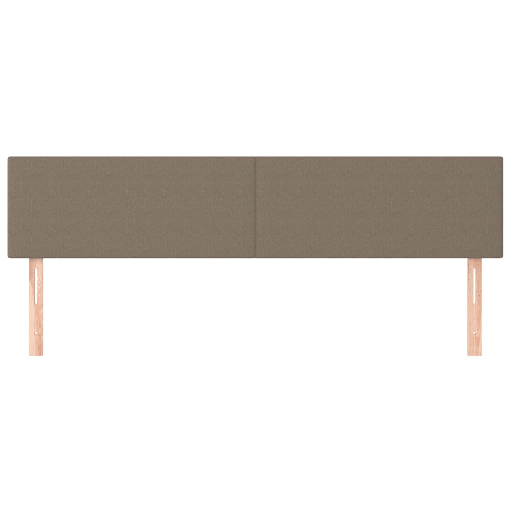 Têtes de lit Taupe 160x5x78/88 cm Tissu - XIOS