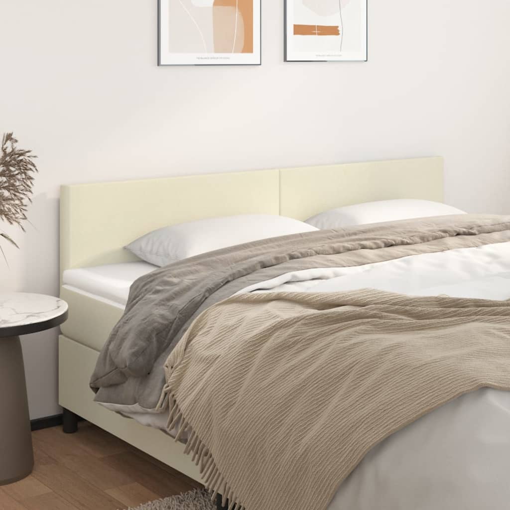 Têtes de lit Crème 160x5x78/88 cm Similicuir - XIOS