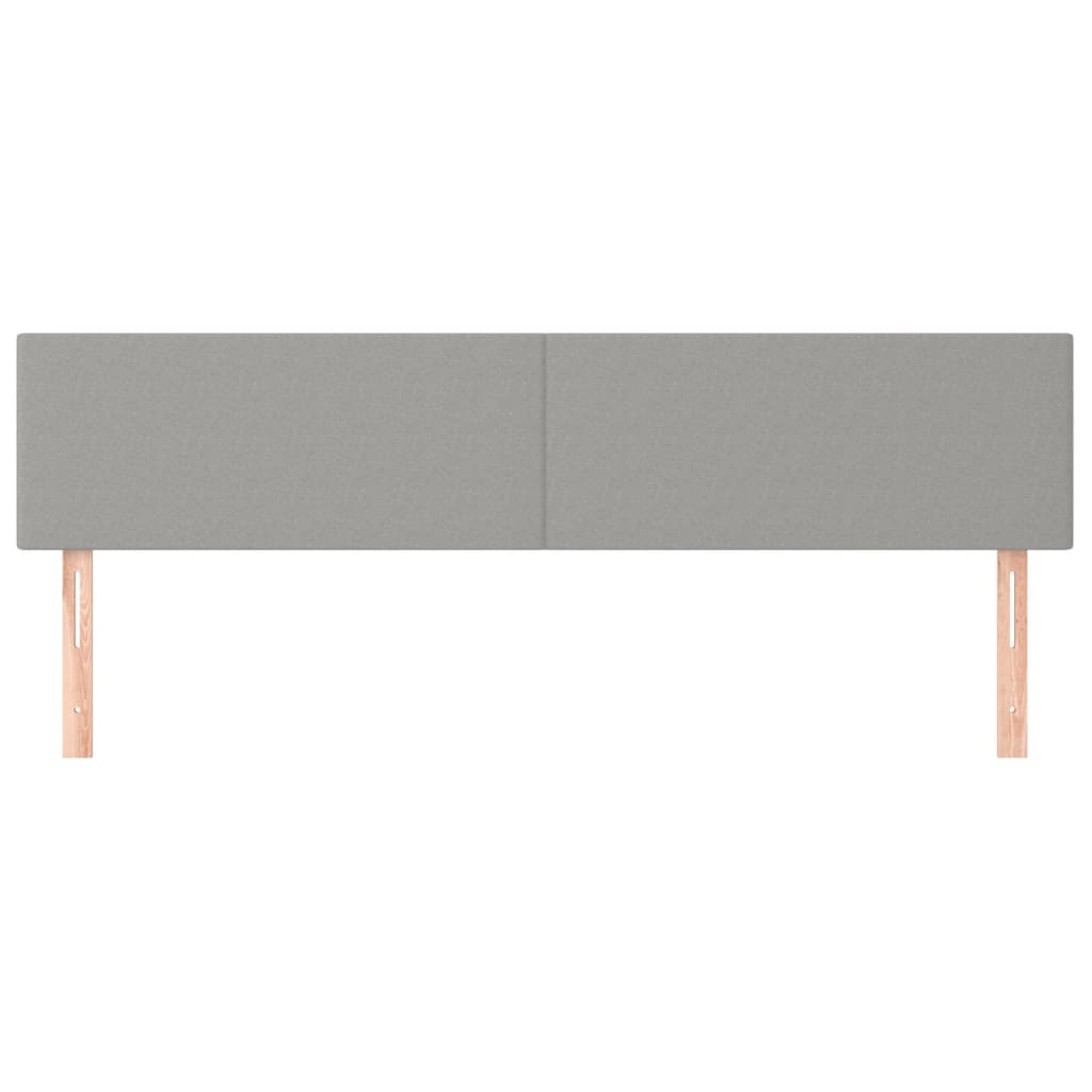 Têtes de lit Gris clair 180x5x78/88 cm Tissu - XIOS