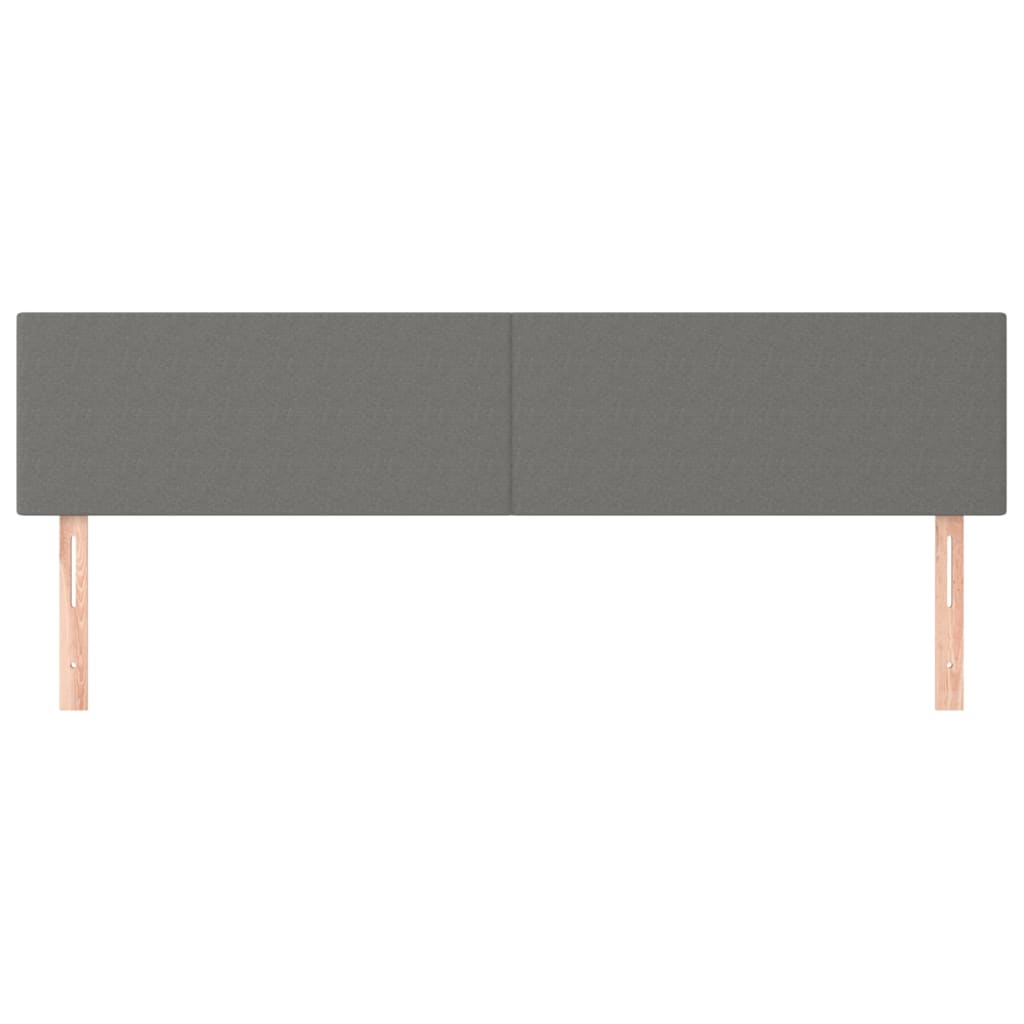 Têtes de lit Gris foncé 180x5x78/88 cm Tissu - XIOS