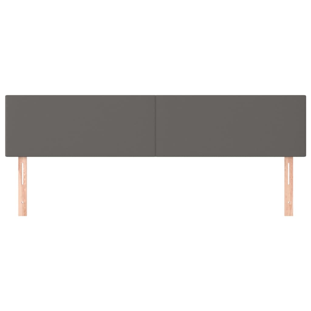 Têtes de lit Gris 180x5x78/88 cm Similicuir - XIOS