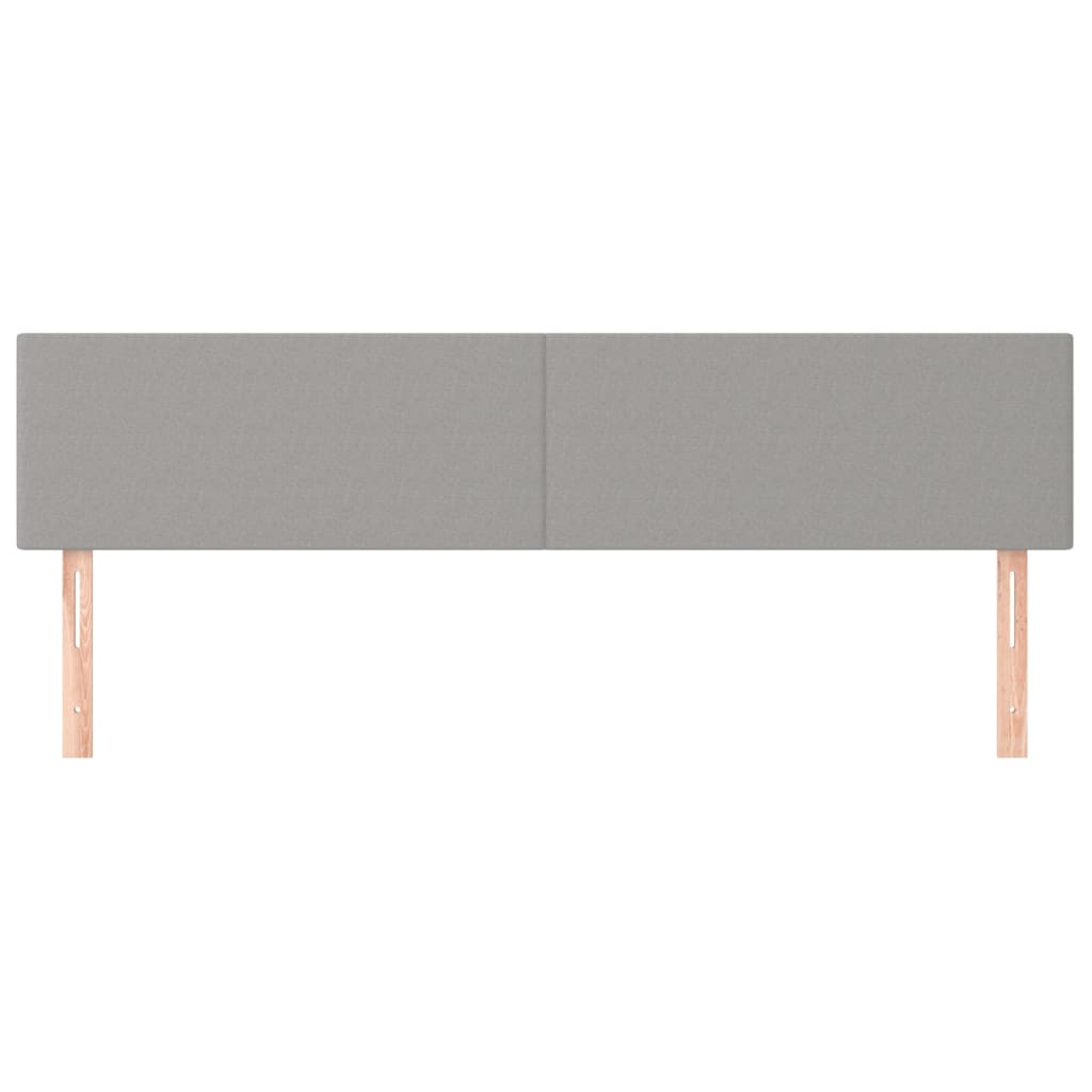 Têtes de lit Gris clair 200x5x78/88 cm Tissu - XIOS