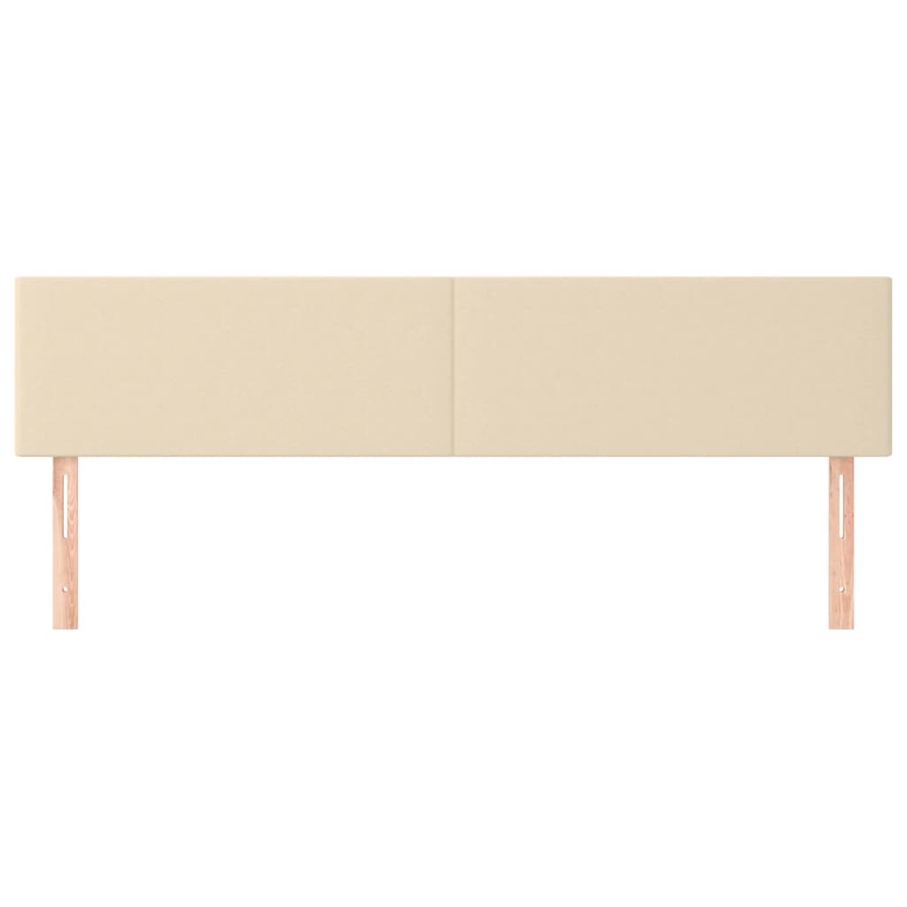 Têtes de lit Crème 200x5x78/88 cm Tissu - XIOS