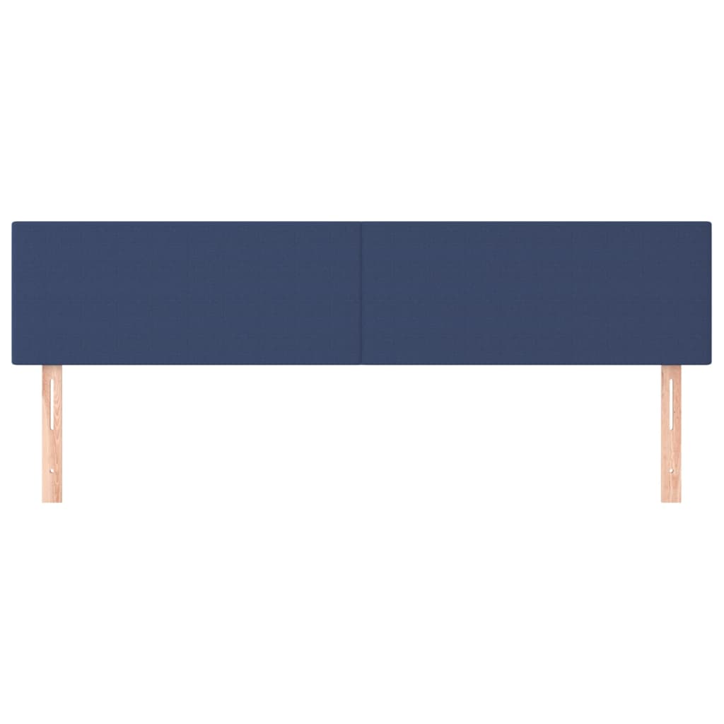 Têtes de lit 2 pcs Bleu 100x5x78/88 cm Tissu - XIOS